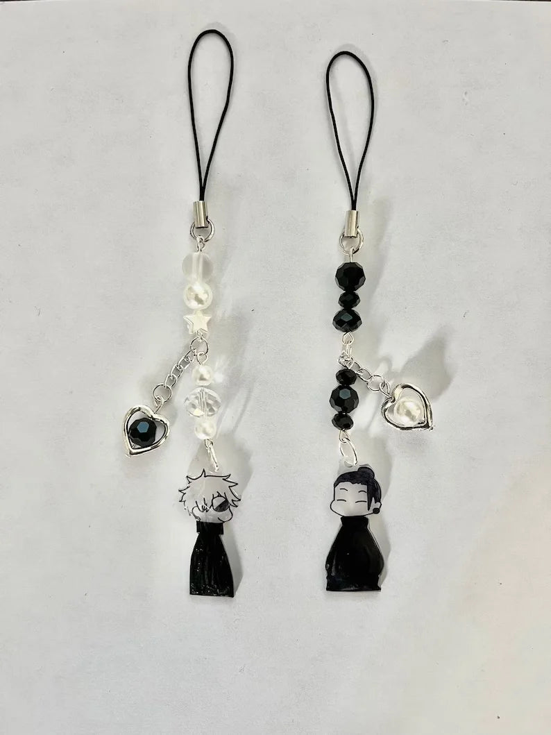 Gojo + Geto matching JJK phone charm accessory