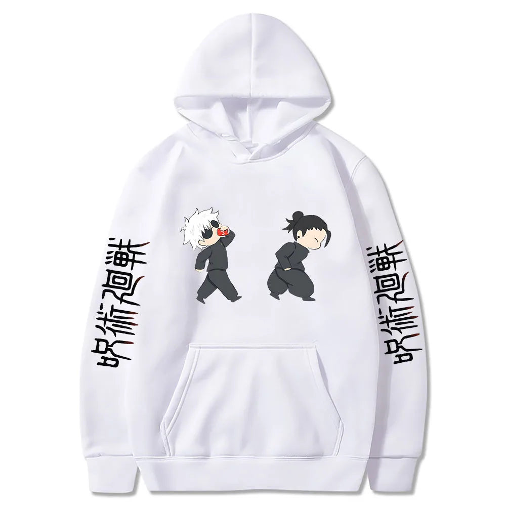 JJK Anime Hoodie Cute Chibi Satoru Gojo & Geto