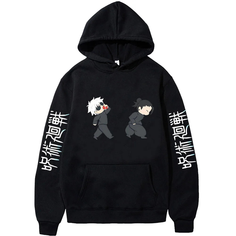 JJK Anime Hoodie Cute Chibi Satoru Gojo & Geto